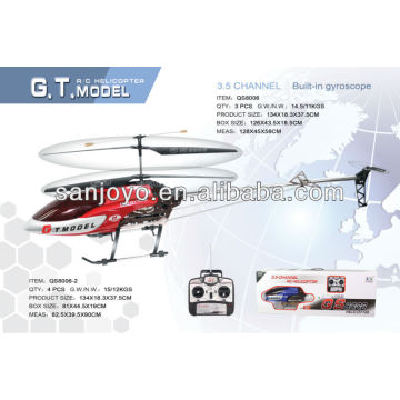 QS8006 GYRO 3.5 Canal 3.5CH Métal Hélicoptère RC GT Modèle GRATUIT PIÈCES